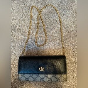 GG Black and Gold Crossbody Bag